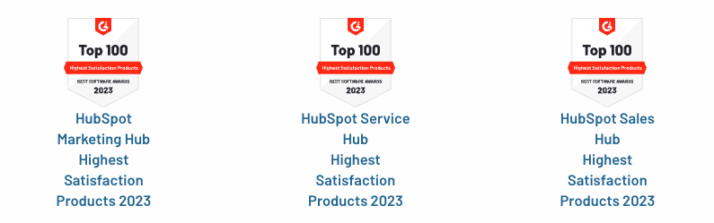 2023 G2 Best Software HubSpot -2