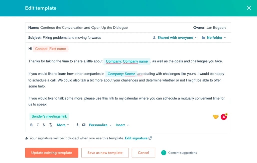 1-1 Hubspot Sales Hub_Features_Free Email