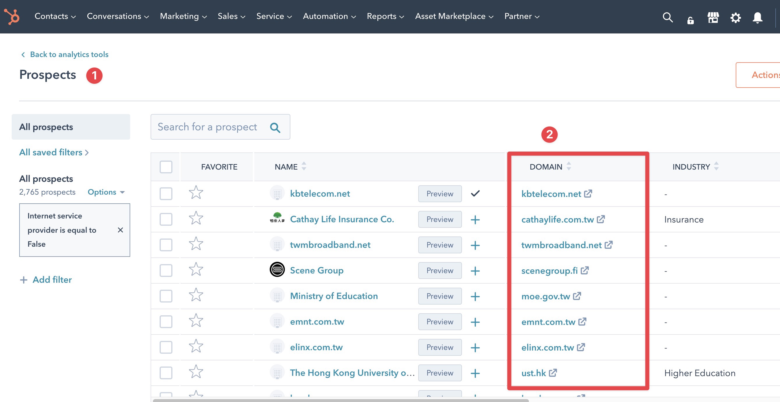 CRM Prospect 