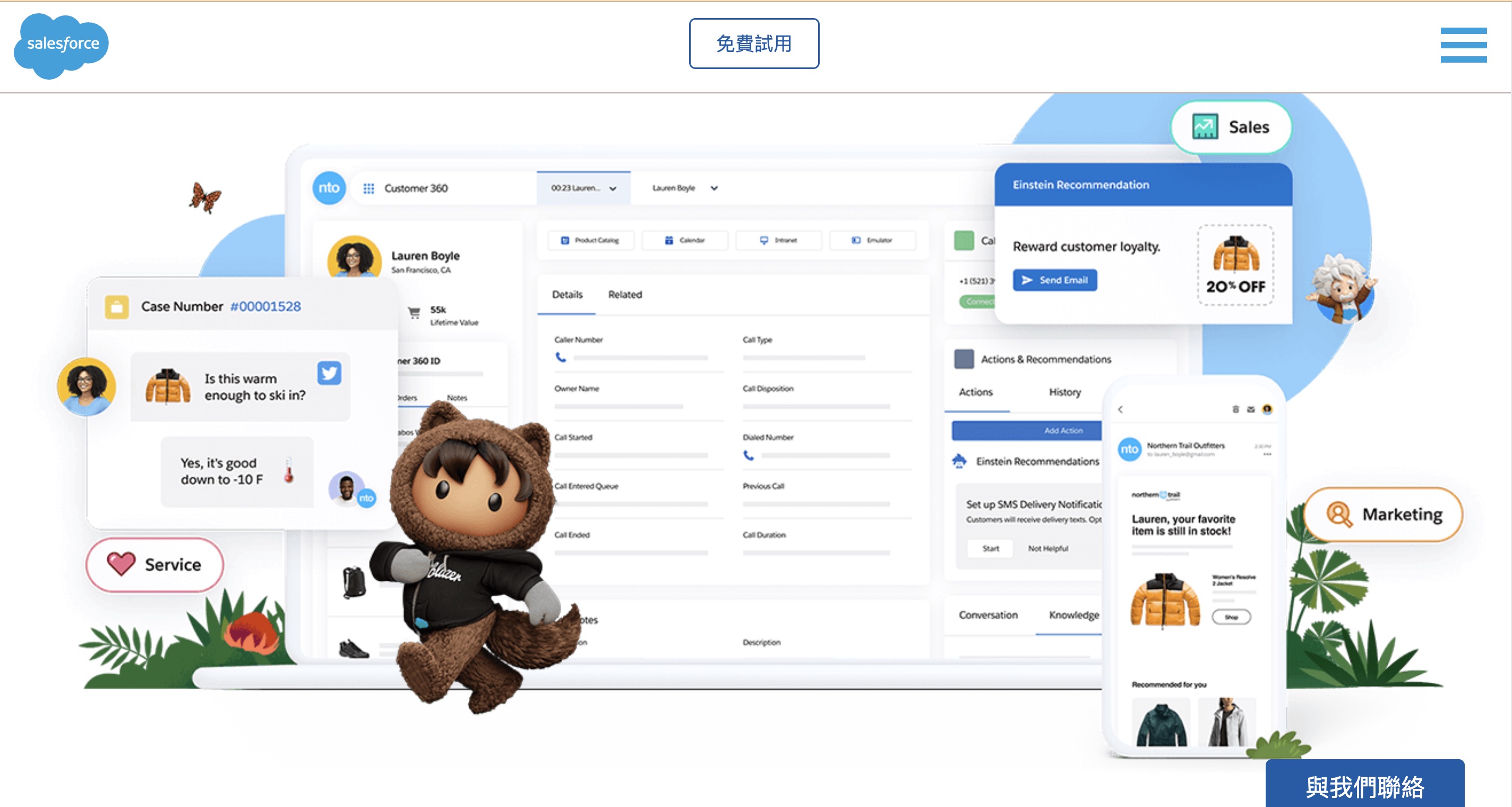 salesforce 首頁